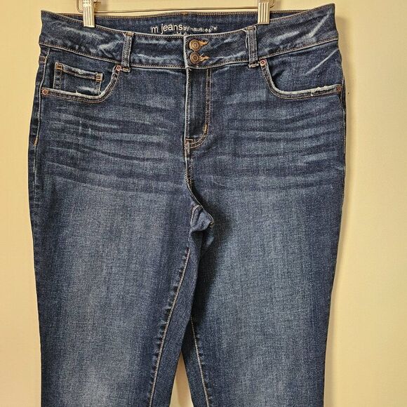 EUC M JEANS BY MAURICES MID RISE STRETCH JEANS SIZE XL 12-14 - Picture 3 of 15